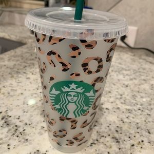 Leopard print Starbucks Cup
